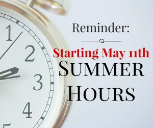 KF Summer hours